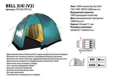 Кемпинговая палатка Tramp Bell 3