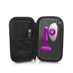 Анальная вибропробка NOVICE REMOTE CONTROL PLUG FUCHSIA - 10,2 см. - 