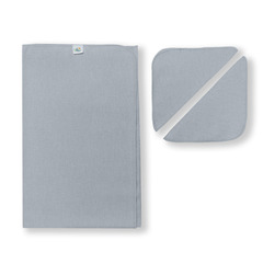 2001-13 Комплект Фланель пеленка (серый) 80*100 + 2 платочка