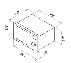 Микроволновая печь Maunfeld JBMO 20.5ERIB