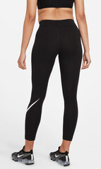 Леггинсы Nike Sportswear Essential Mid-Rise Swoosh Leggings - black/white