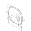 Am.Pm M8FMOX0553SA Func. Зеркало настенное с контурной LED-подсветкой. ИК сенсором и косметическим зеркало