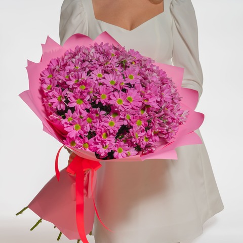 Букет 19 кустовых хризантем