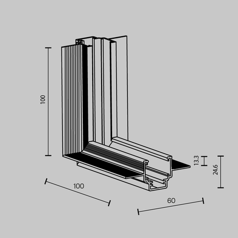 Комплектующие для трековой системы Maytoni Accessories for tracks exility TRAM034ICL-42B