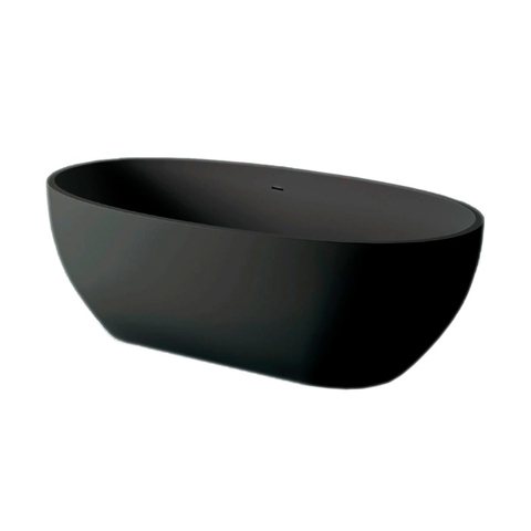 ArtCeram FILE  Ванна искусственного камня Livingtec 169х87х53 см (без сифона ACA062), цвет черный матовый FLW001 17