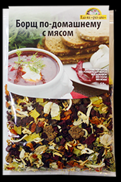 

БОРЩ ПО ДОМАШНЕМУ С МЯСОМ (50 г)