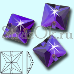 Купите пришивные стразы Purple Velvet Square квадратные