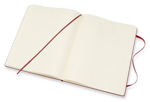 Блокнот Moleskine Classic XLarge, цвет красный, пунктир