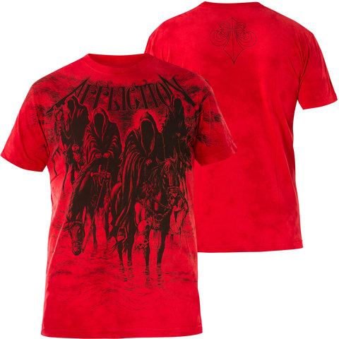 Affliction | Футболка мужская BLACK NIGHT MX A22658 перед и спина