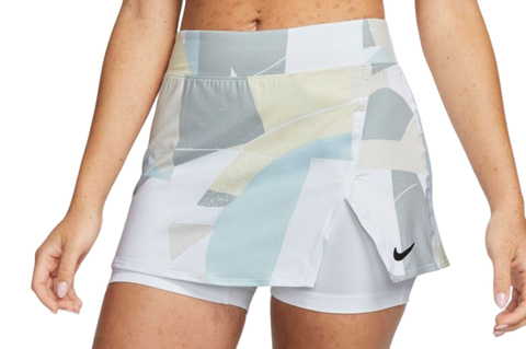 Теннисная юбка Nike Court Victory Women's Printed Tennis Skirt - white/black