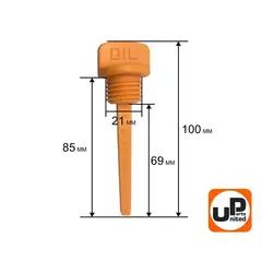Щуп масляный UNITED PARTS для дизельного двигателя UD178/186 диаметр 21мм, длина 69мм