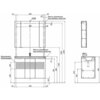 Aquanet 277533 Тумба Алвита new 100 подвесная 3 дв.цв.дуб веллингтон белый (277533)