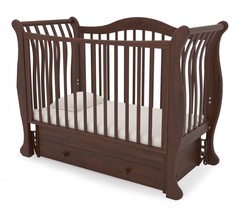 Кровать детская К-2002-31м "Габриэлла" маятник универсальный (орех)