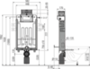 Скрытая система инсталляции для замуровывания в стену, управление сверху или спереди, арт.AM119/1000 AlcaPlast