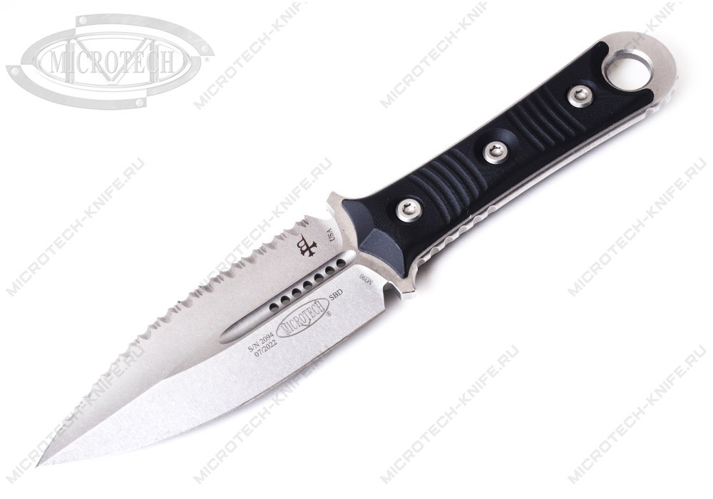 Нож Microtech Borka SBD 201-12 Stonewashed Serrated