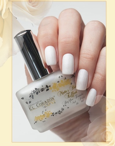 El Corazon Лак Matte Shine Effect 172 жемчужно-белый