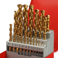 Набор сверл по металлу 1-13мм 25шт DIN338 HSSE-Co5 TiN 130° (мет. кейс) H-Tools Pro 215215TPRO