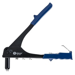 Заклепочник одноручный КОБАЛЬТ 260 мм, заклепки 2,4-3,2-4,0-4,8 мм, кейс (243-493)