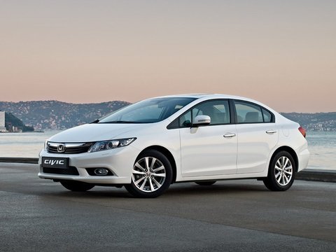 Чехлы на Honda Civic седан 2012–2017 г.в.