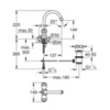 Смеситель для раковины Grohe  21257001