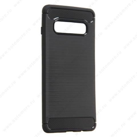 Накладка Carbon 360 силиконовая для Samsung Galaxy S10 Plus черный
