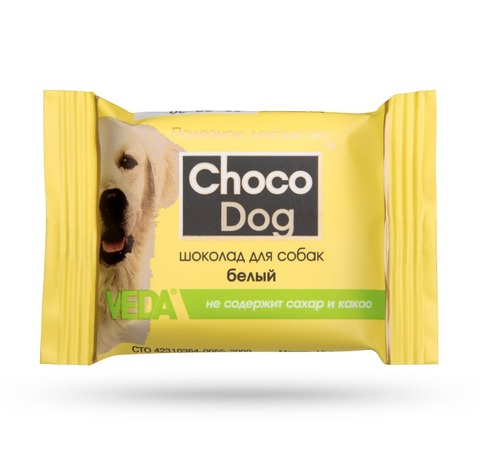 Veda Choco Dog лакомство для собак шоколад белый 1 шт 15 г