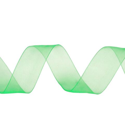 Лента органза (2,5см*45,70м), Зеленый