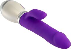 Фиолетовый вибратор-кролик Miss Jessy - 18,5 см. - 