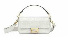 Сумка из кожи Fendi Baguette белый