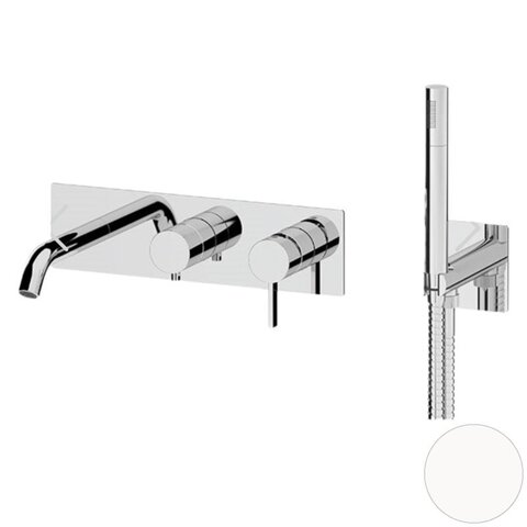 Remer Metrica MC53D2BO Смеситель для ванны, белый матовый