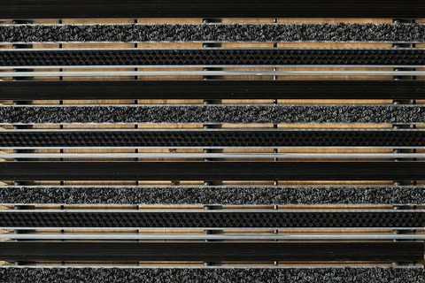 Придверная решетка Gidrolica Step - резина+текстиль+щетка+скребок, м.кв.