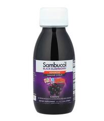 Sambucol Kids, улучшенный сироп из чёрной бузины для поддержки иммунитета, для детей от 2 лет, со вкусом ягод, 120 мл (4 жидк. унции)
