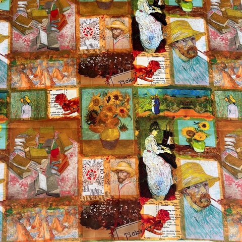 ПРЕДЗАКАЗ, КУПОН 30/110 см, ВАН ГОГ - 100% хлопок