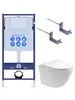 Aquatek SET Aquatek ЕВРОПА T-17-KKI2 SET Aquatek ЕВРОПА T-17-KKI2 (рама Aquatek Standard INS-0000017+крепеж KKI-0000002+унитаз ЕВРОПА AQ1900T-00 с тонким сиденьем soft-close)