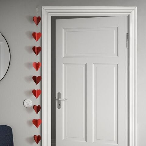 Гирлянда в форме сердца Vintertid, 1.8 м, бумага, красный