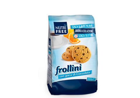 Печенье с шоколадом "Frollini con gocce di cioccolato", 250г