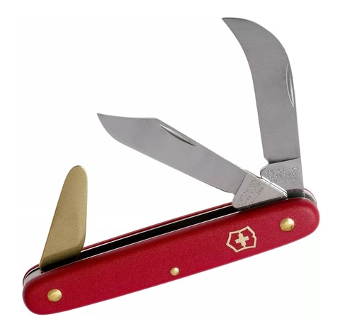 Нож складной садовый Victorinox, 110mm, Red (3.9116)