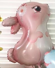 К Фигура, Зайка/заяц, Розовый, 28''/71 см, 1 шт.
