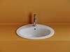 Ceramica Nova CN6079 Раковина встраиваемая сверху Sun, овальная с отверстием перелива, 565x495x200, белый