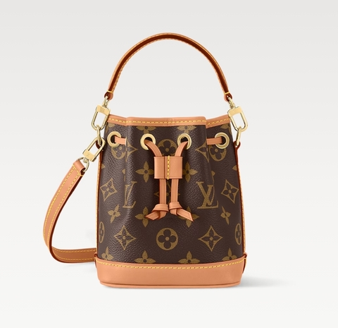 Сумка Louis Vuitton Nano Noé, коричневый