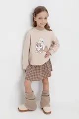 платье  для девочки  КР 5835/бежевый к507