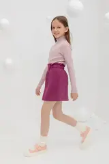 юбка  для девочки  КР 7133/насыщенная клюква к407