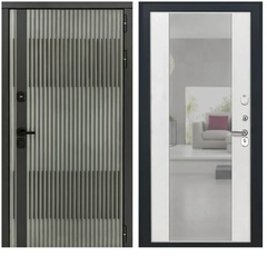 Купить Входная дверь Elfy - Алиса ПВХ ясень белый с зеркалом