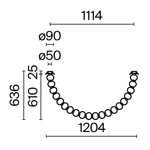 Подвесной светодиодный светильник Maytoni Amulet MOD555CL-L28G3K