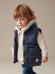 Жилет утепленный для мальчика Next 147-016, Темно-синий