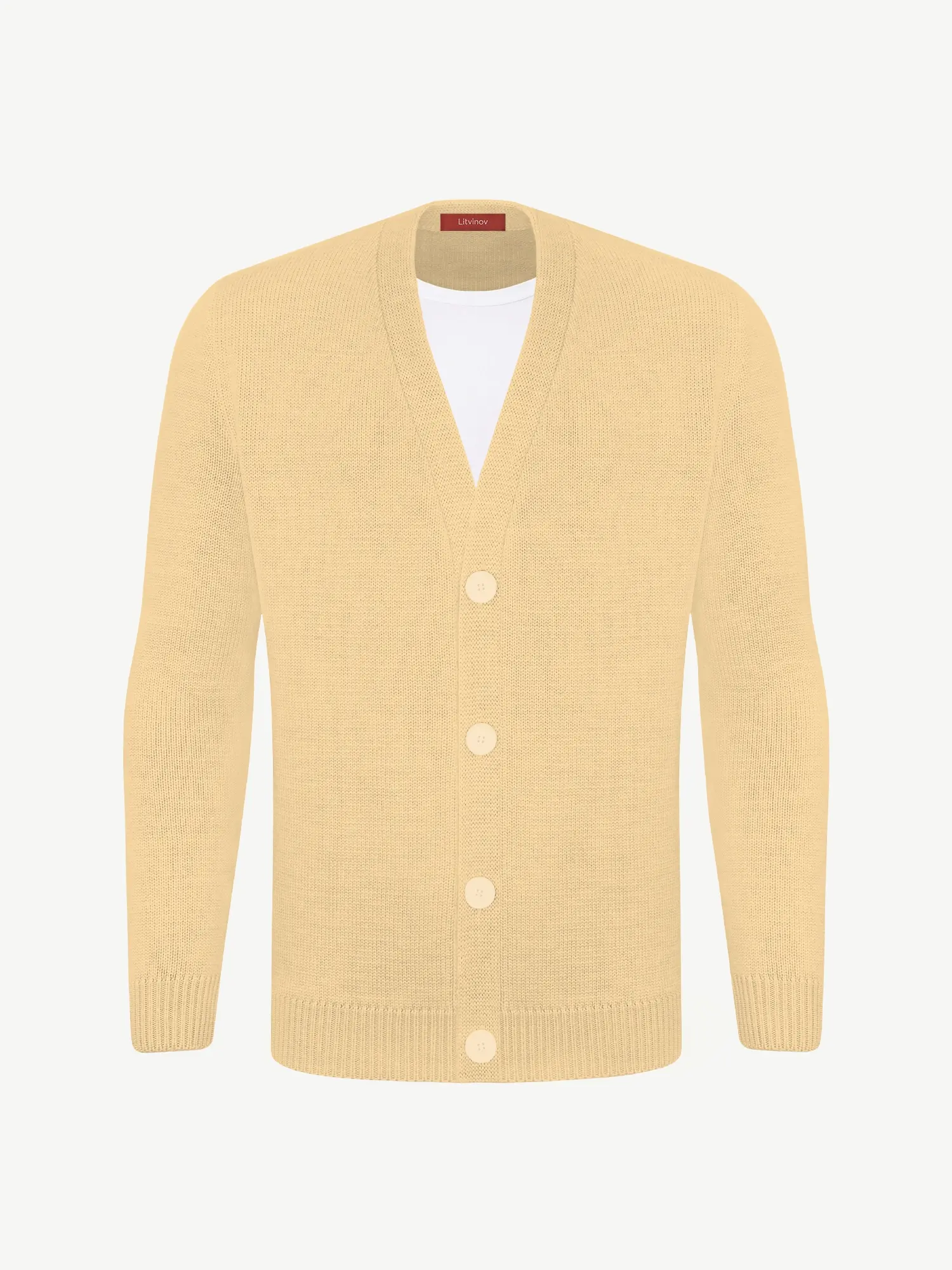 Кардиган с пуговицами из шелка