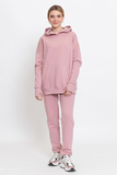 Утепленный спортивный костюм для беременных и кормящих 11998 розовый