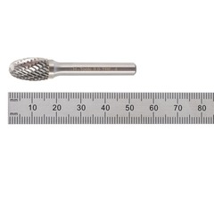 Бор-фреза твердосплавная E(TRE) 8,0x13x53x6мм HM H-Tools 116212HT