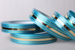 Sale Лента с зол./пол. Голубой (2 см./50 ярд.) (классика)