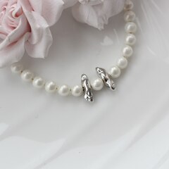 Бусина спейсер, 14*4 мм, родий, П179